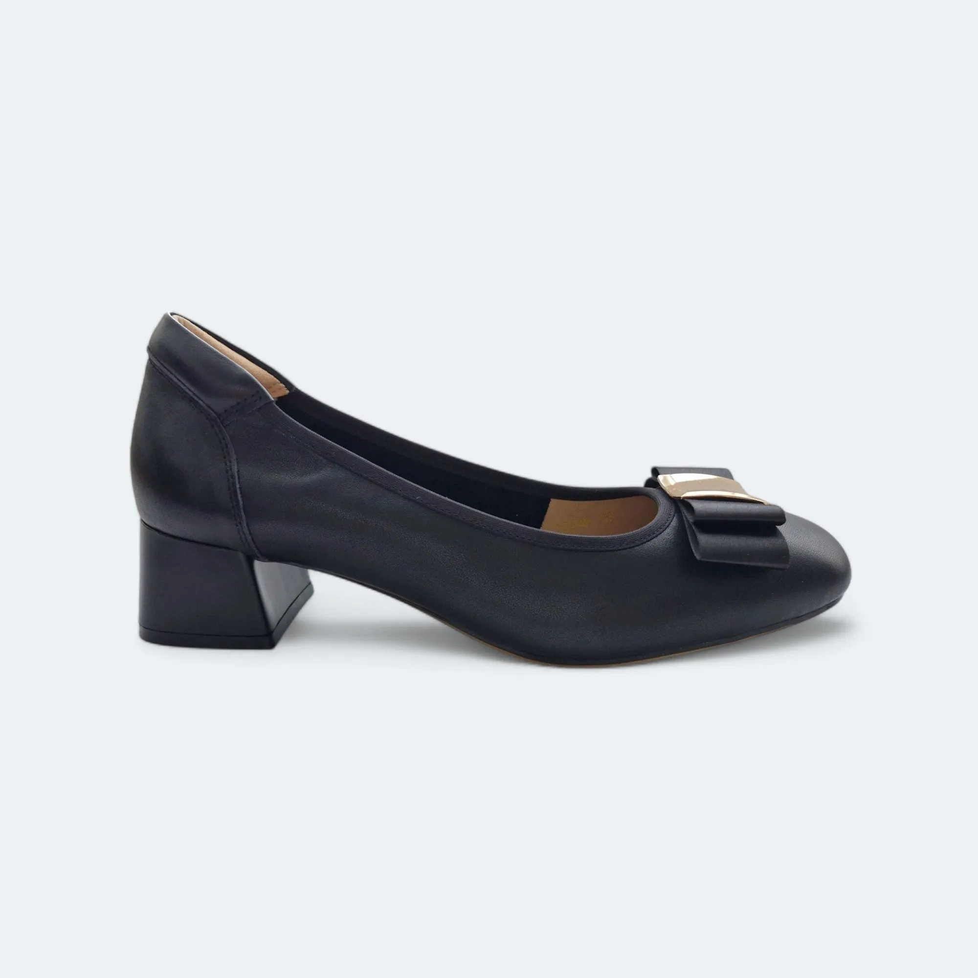 Gloria Lambskin Leather Low Heels