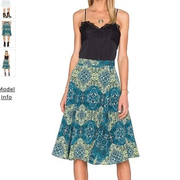 House of Harlow x Revolve Laya midi skirt in Moroccan tile print size XS