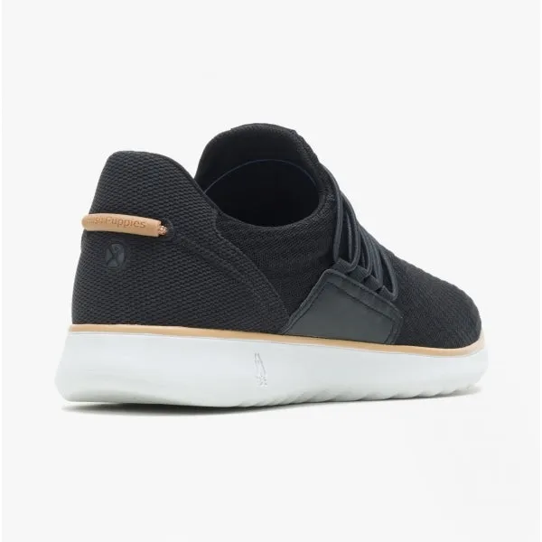 Hush Puppies GOOD Mens Recycled Mesh Slip-On Trainers Black