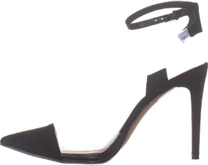 INC International Concepts Womens Kaijaf Suede Pointed Toe, Black, Size 9.5
