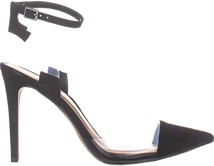 INC International Concepts Womens Kaijaf Suede Pointed Toe, Black, Size 9.5