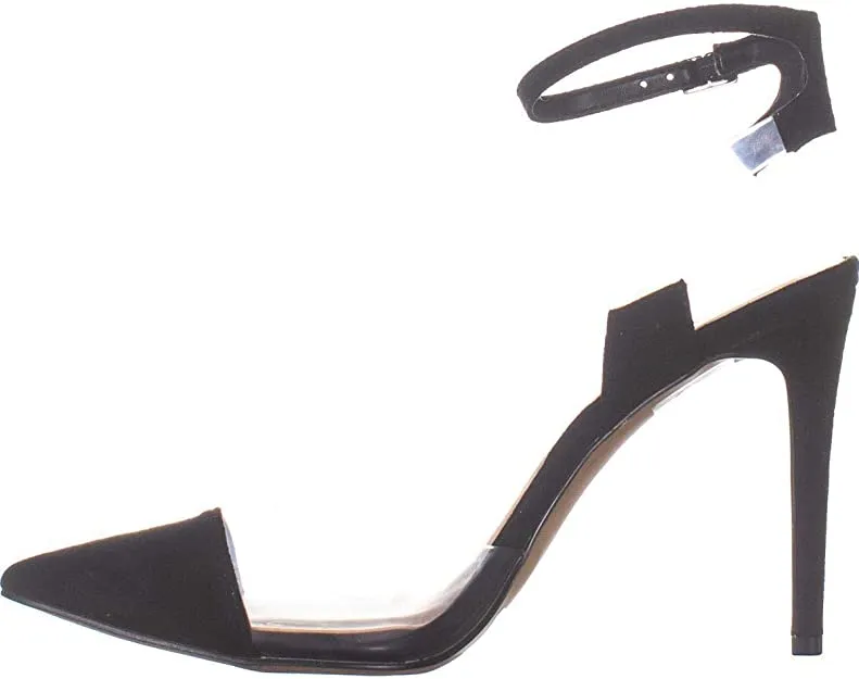 INC International Concepts Womens Kaijaf Suede Pointed Toe, Black, Size 9.5