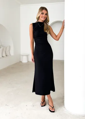 Jerona Midi Dress - Black