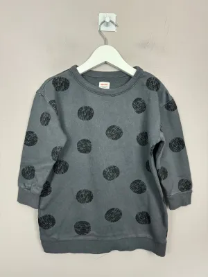 John Lewis Charcoal Sweatshirt Dress 4y