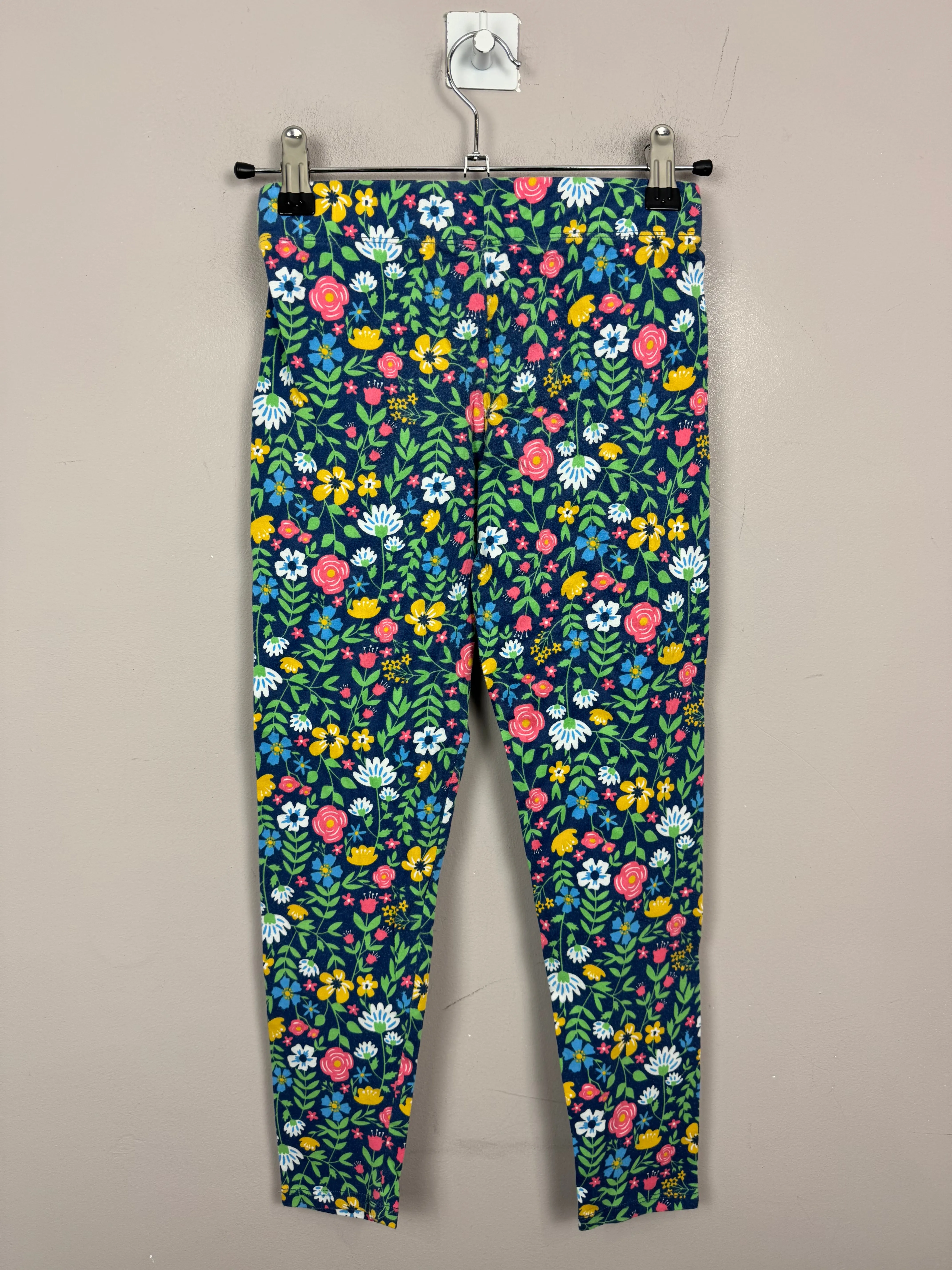 Kite Navy Blooms Leggings 9y