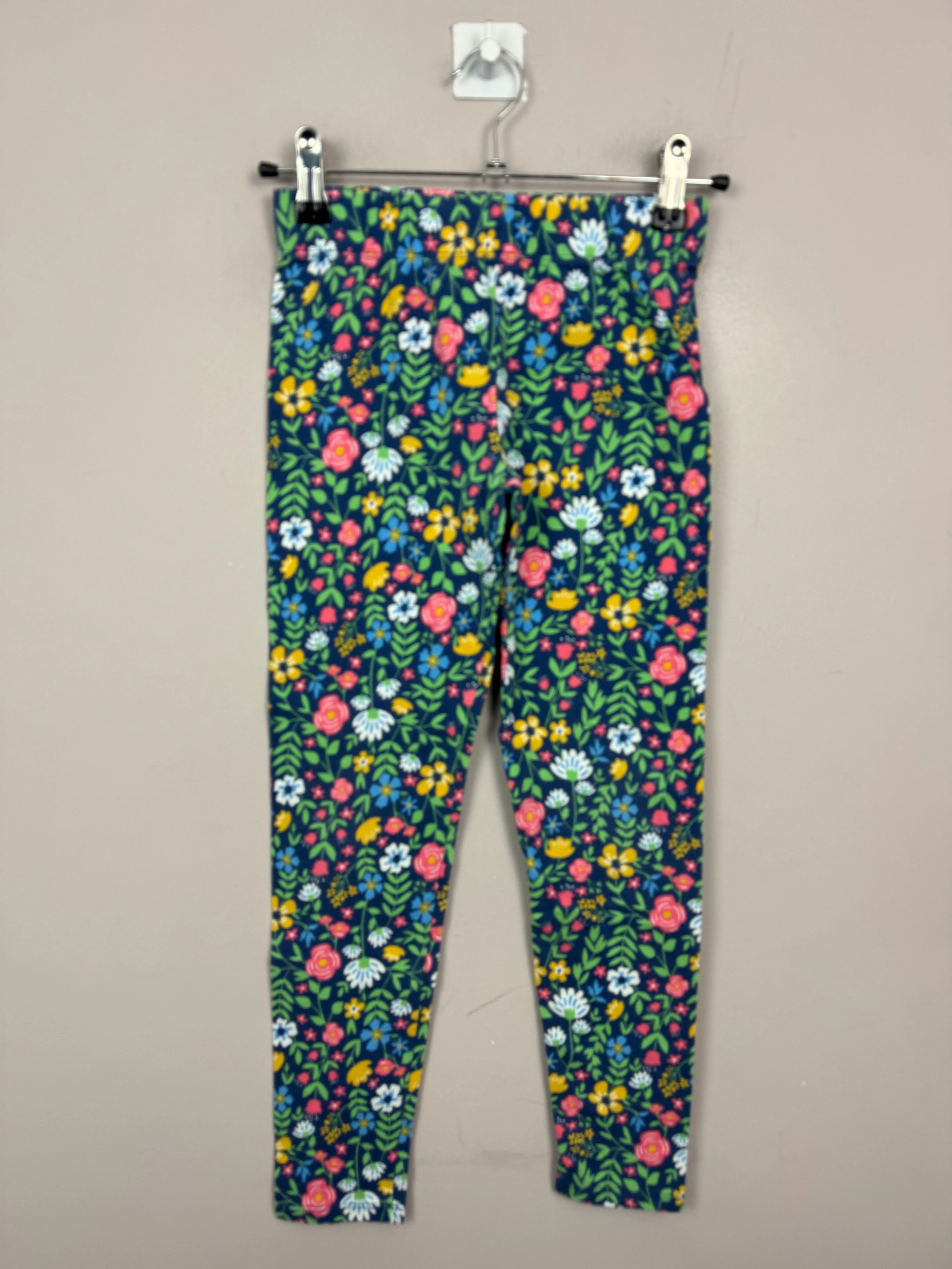 Kite Navy Blooms Leggings 9y