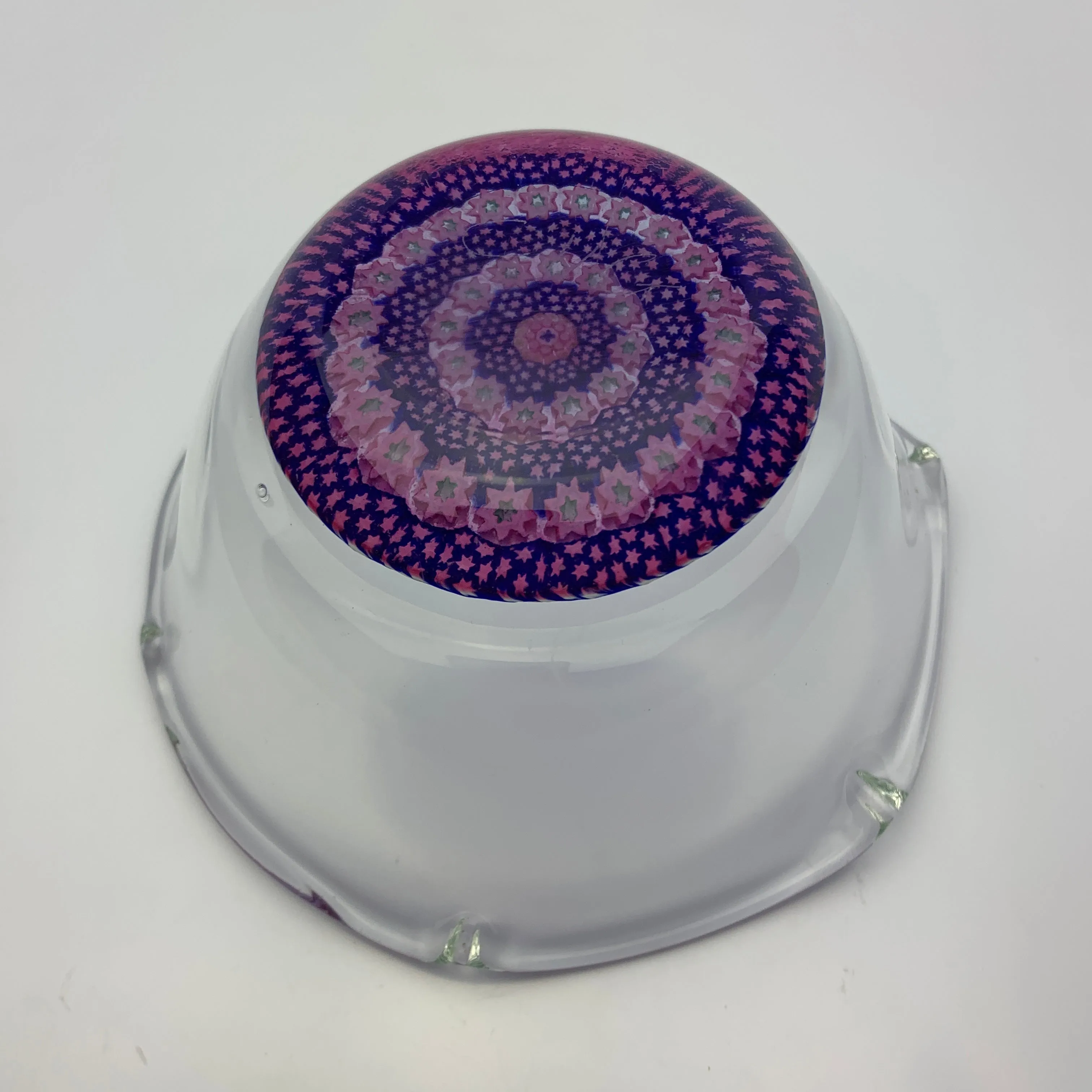 Large Millefiori Caithness Whitefriars Ruffled Rim Bowl