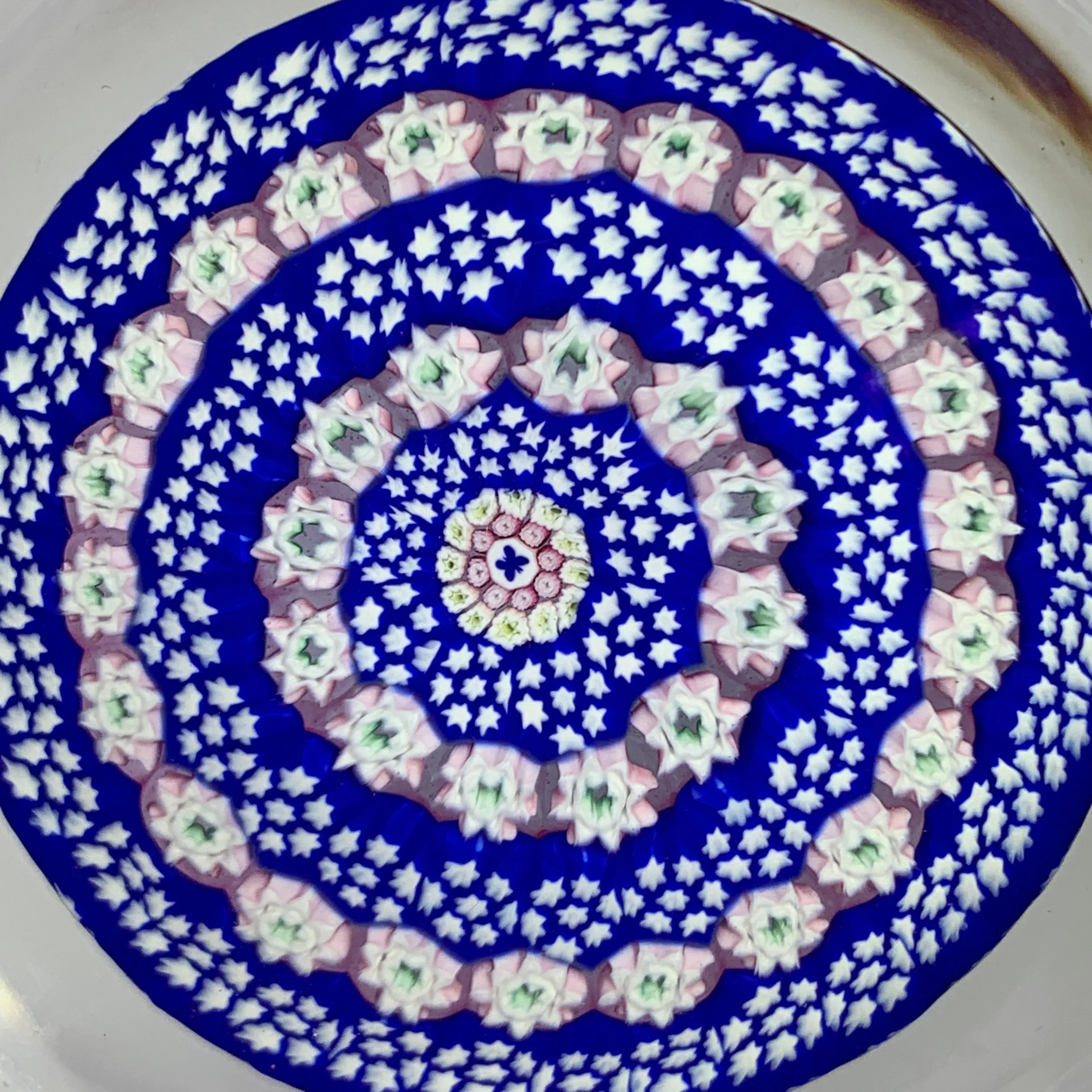 Large Millefiori Caithness Whitefriars Ruffled Rim Bowl