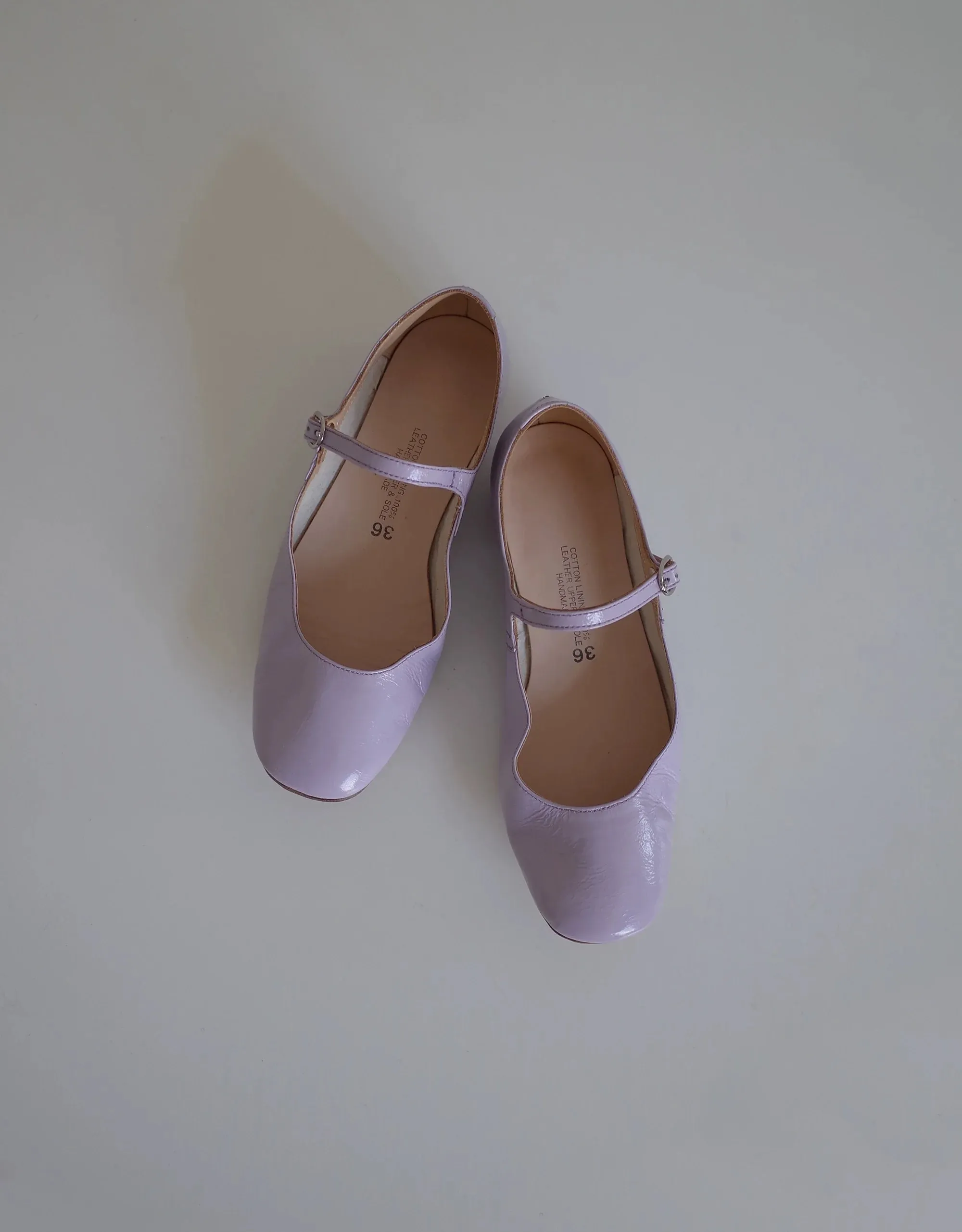 Lavender Mary Jane Flats