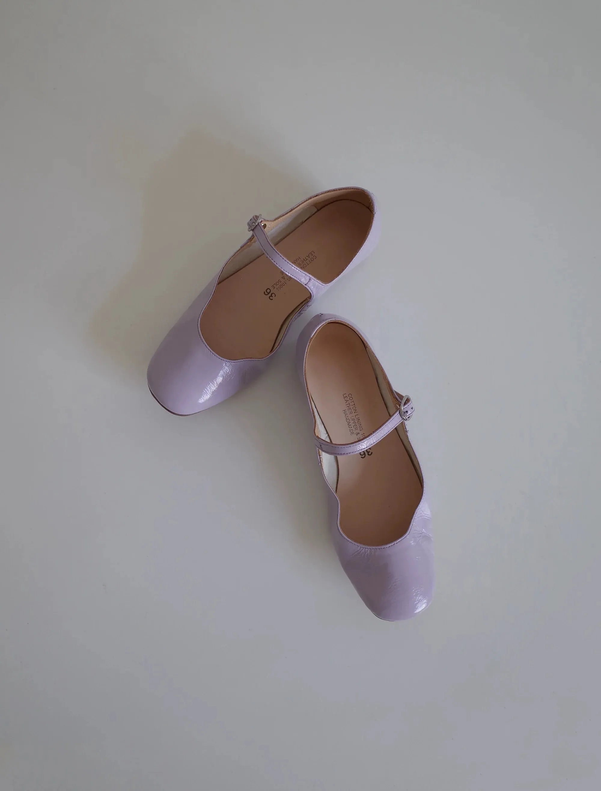 Lavender Mary Jane Flats