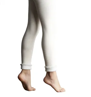 Lemon Loungewear - Lightweight Faux Fur Lined Legging- Oatmeal