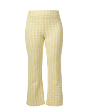 Leo Yellow Print Pull On Pant