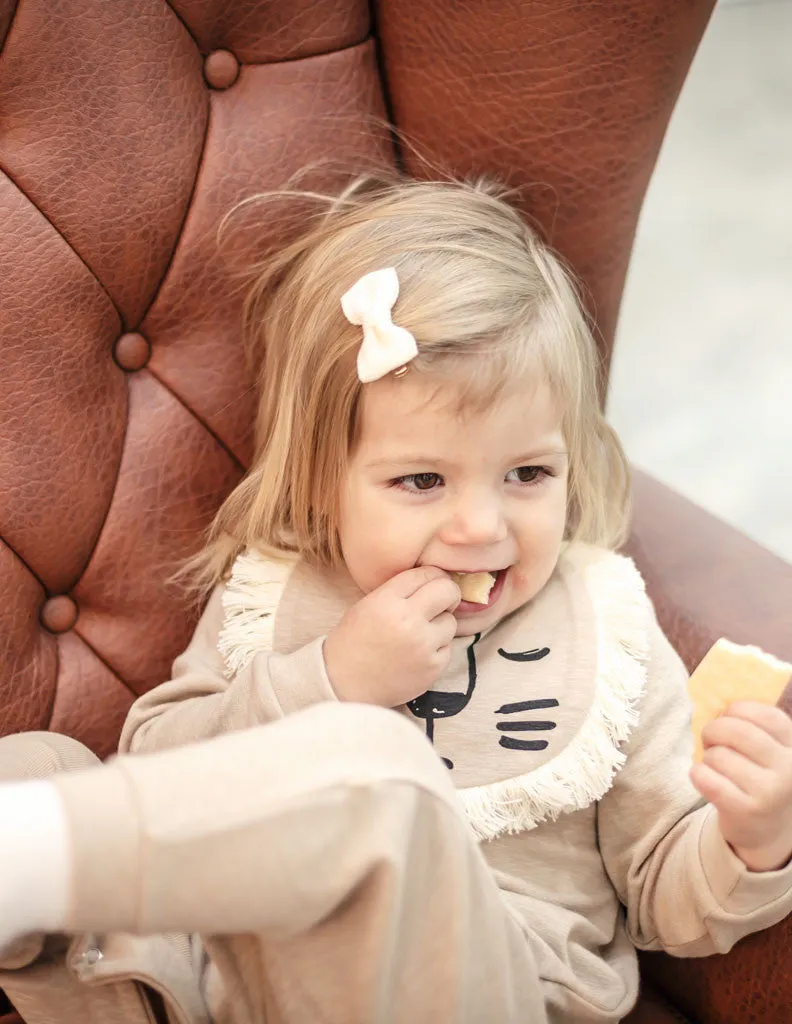 Lion Bib Jumpsuit Beige