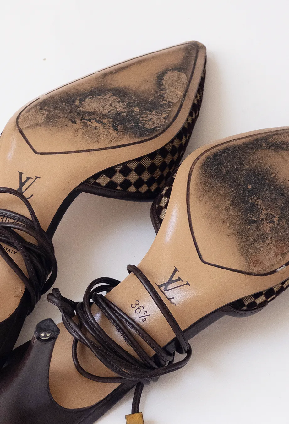 Louis Vuitton Damier Ebene Heels