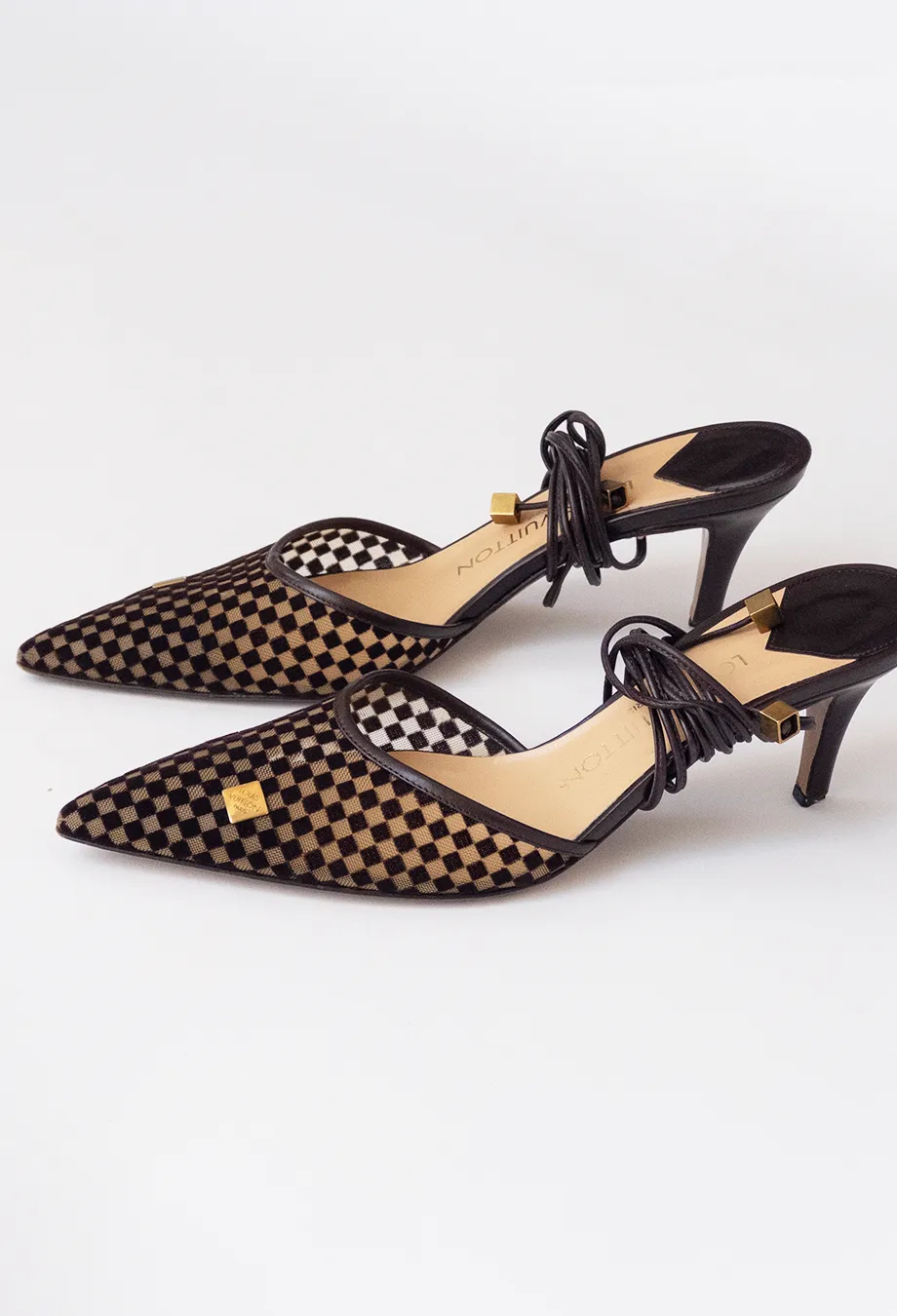 Louis Vuitton Damier Ebene Heels