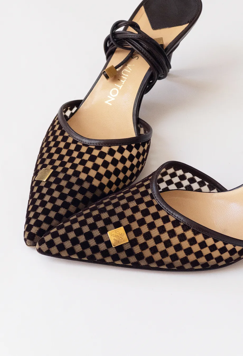 Louis Vuitton Damier Ebene Heels