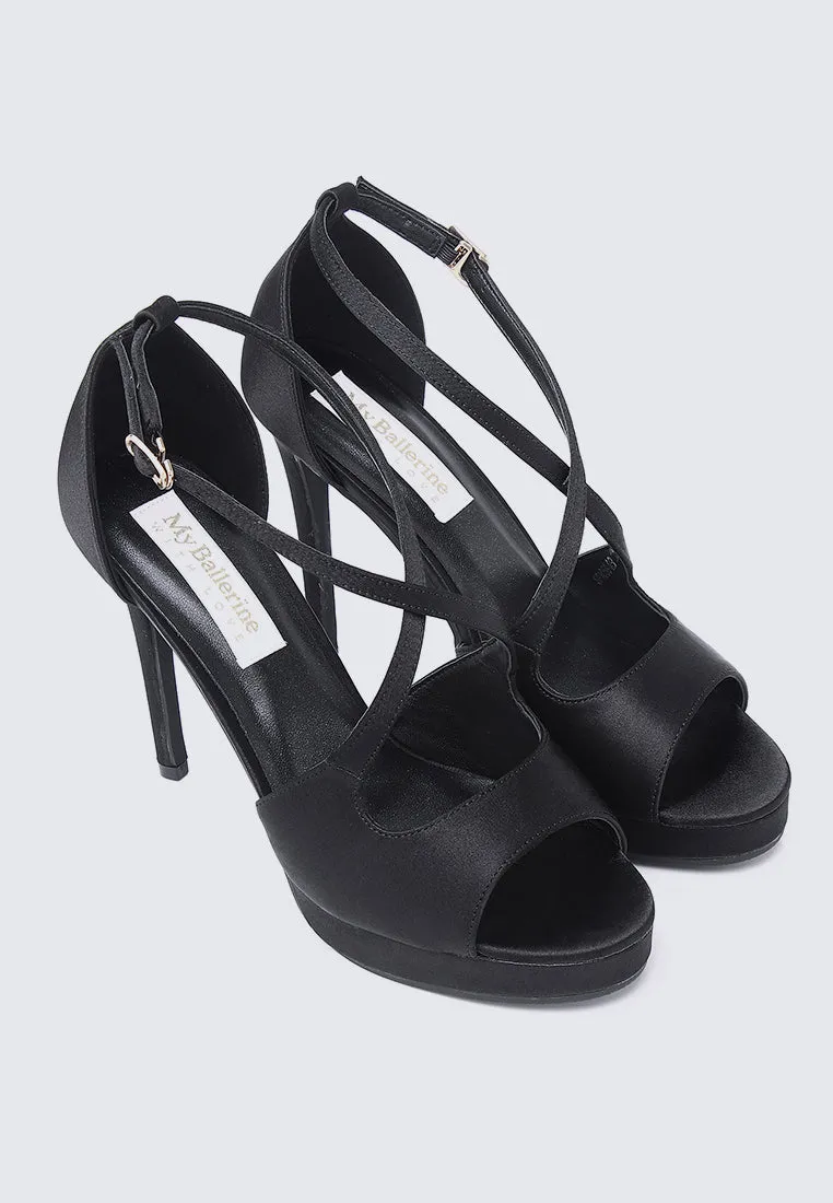 Louise Comfy Heels In Black