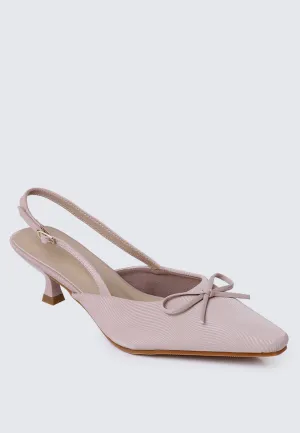 Lynn Comfy Heels In Almond