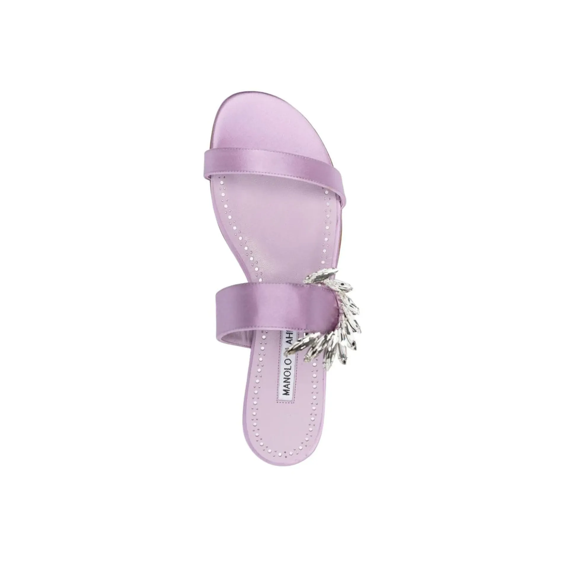 MANOLO BLAHNIK Chic Crystal Embellished Flats - Perfect for Fall and Winter