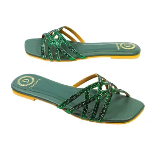Marwa Flats S165F - Green