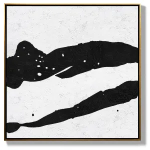 Minimal Black and White Painting MN88A