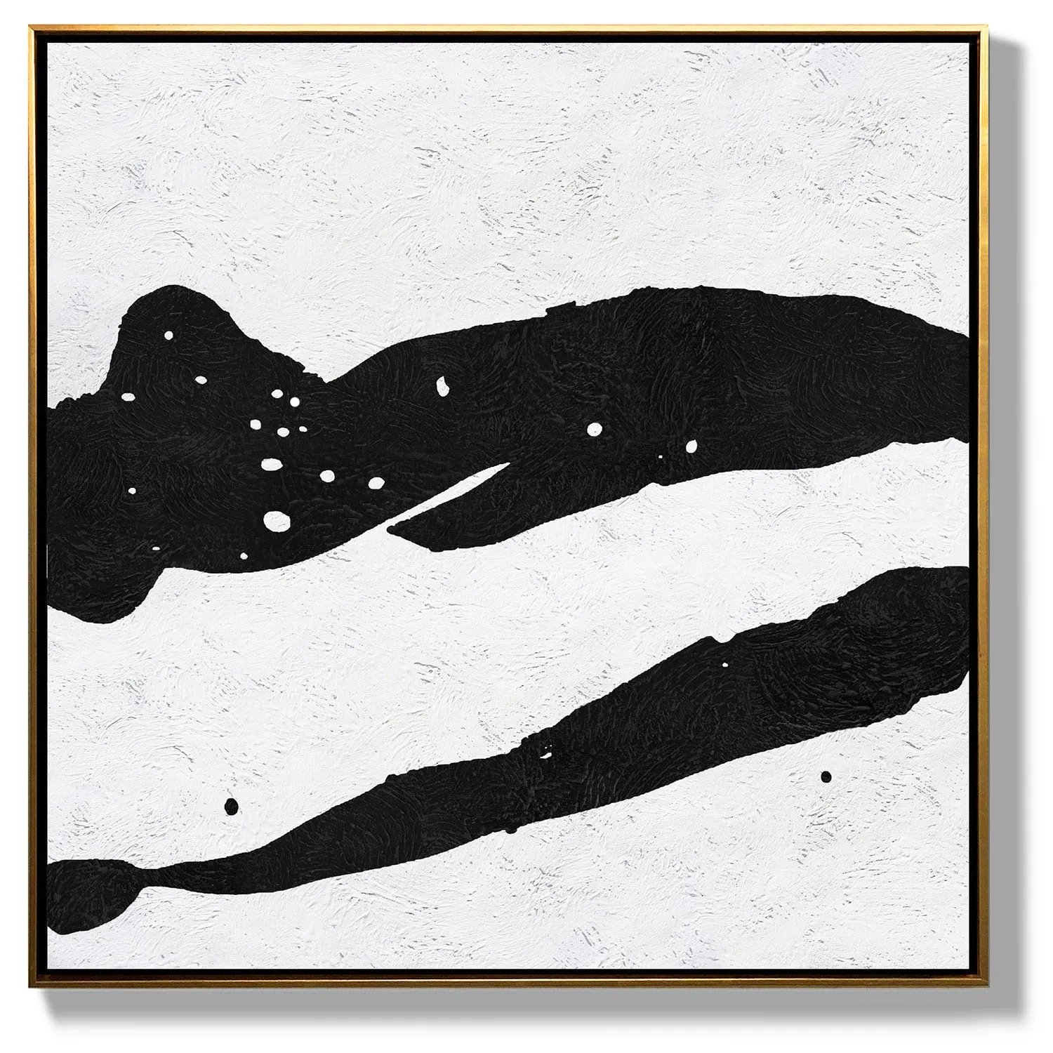 Minimal Black and White Painting MN88A