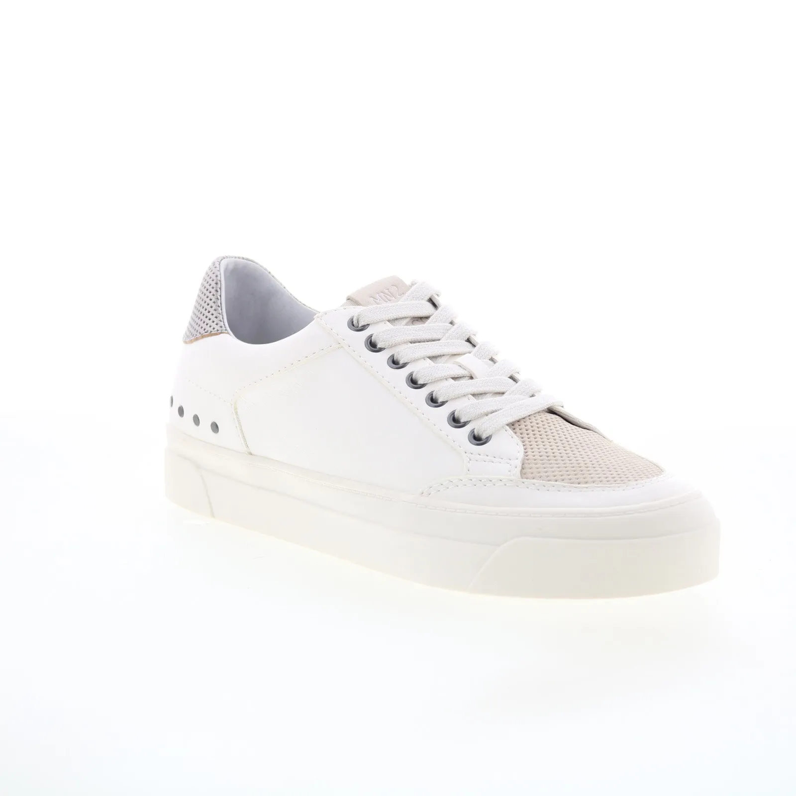 Miz Mooz Alpps Womens White Leather Lace Up Lifestyle Sneakers Shoes