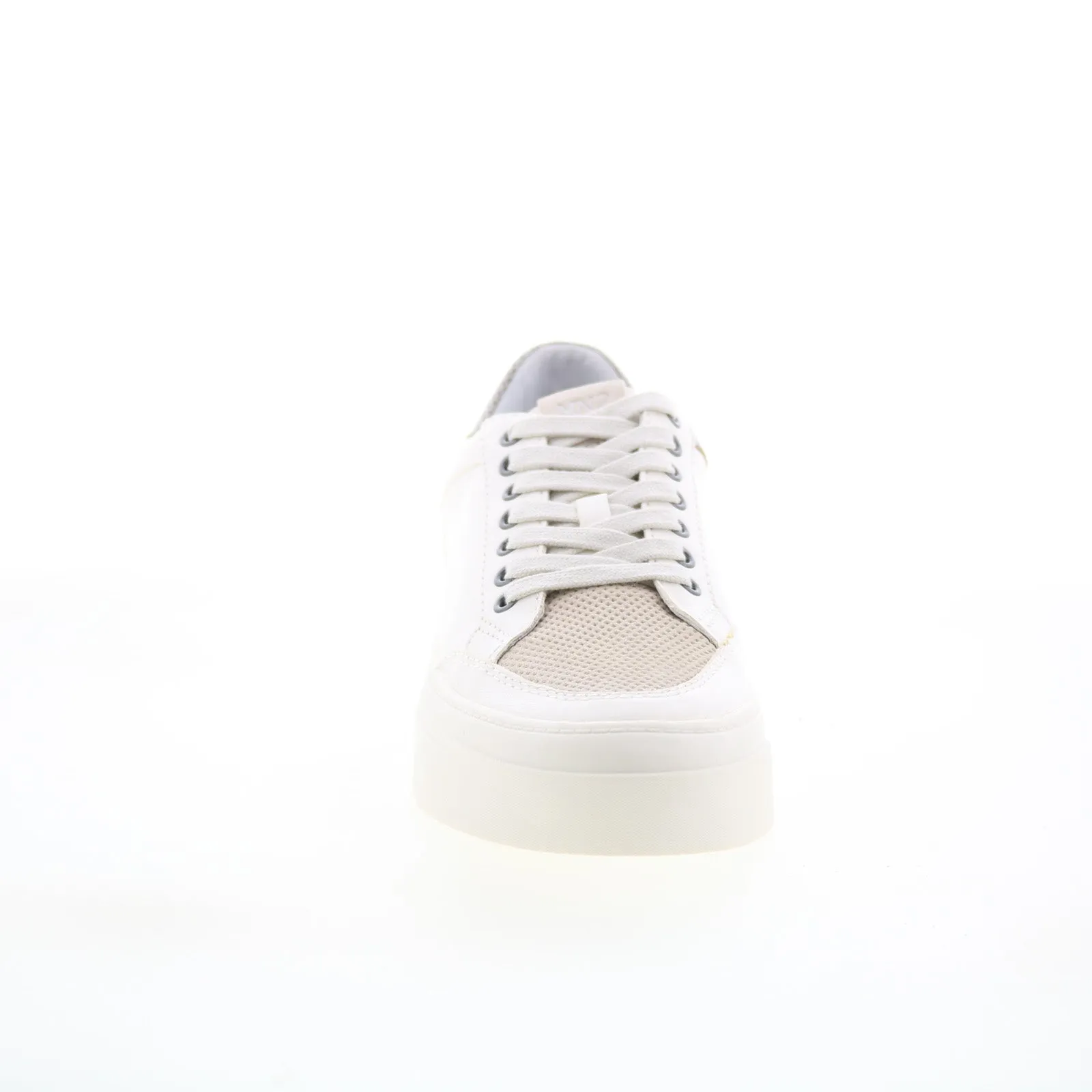 Miz Mooz Alpps Womens White Leather Lace Up Lifestyle Sneakers Shoes