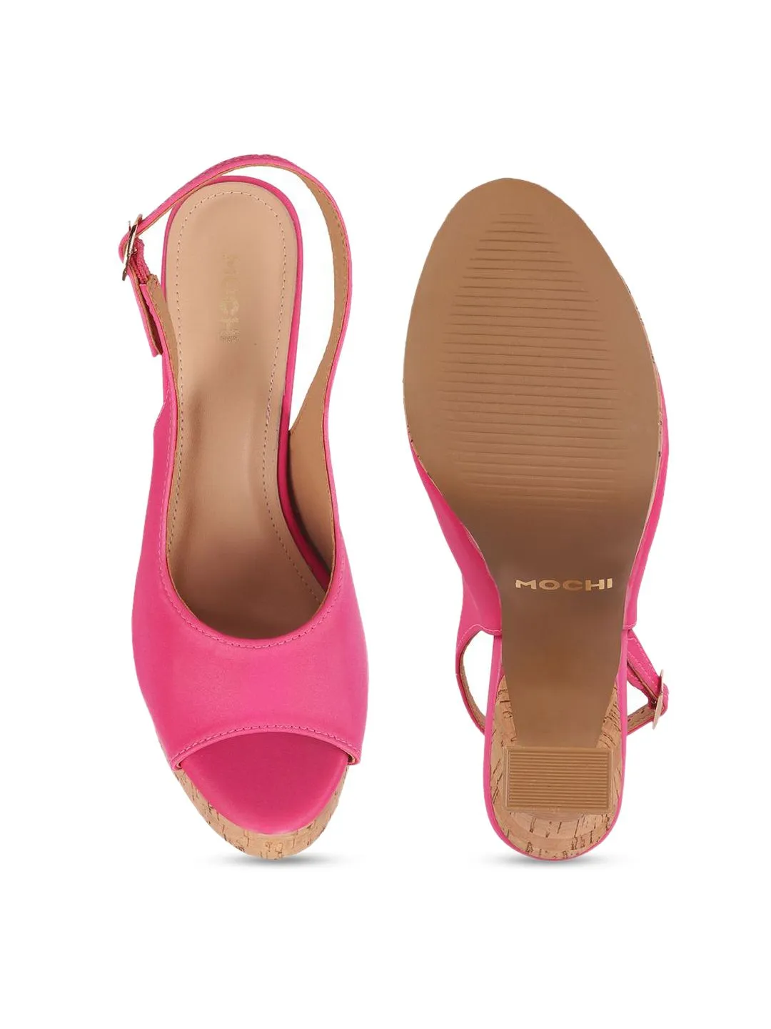 Mochi Block Heeled Peep Toes