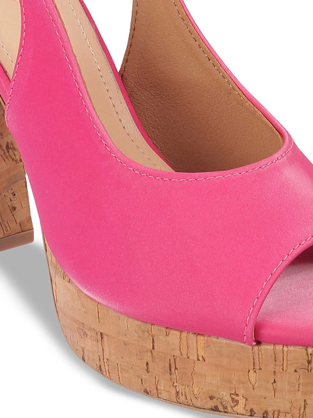 Mochi Block Heeled Peep Toes