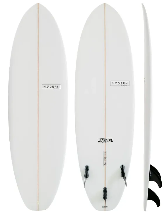 Modern Surfboards Highline Clear - 6'8" (Production Error - Fin Box)