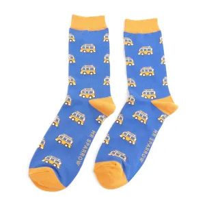 Mr Sparrow Campers Royal Bamboo Socks