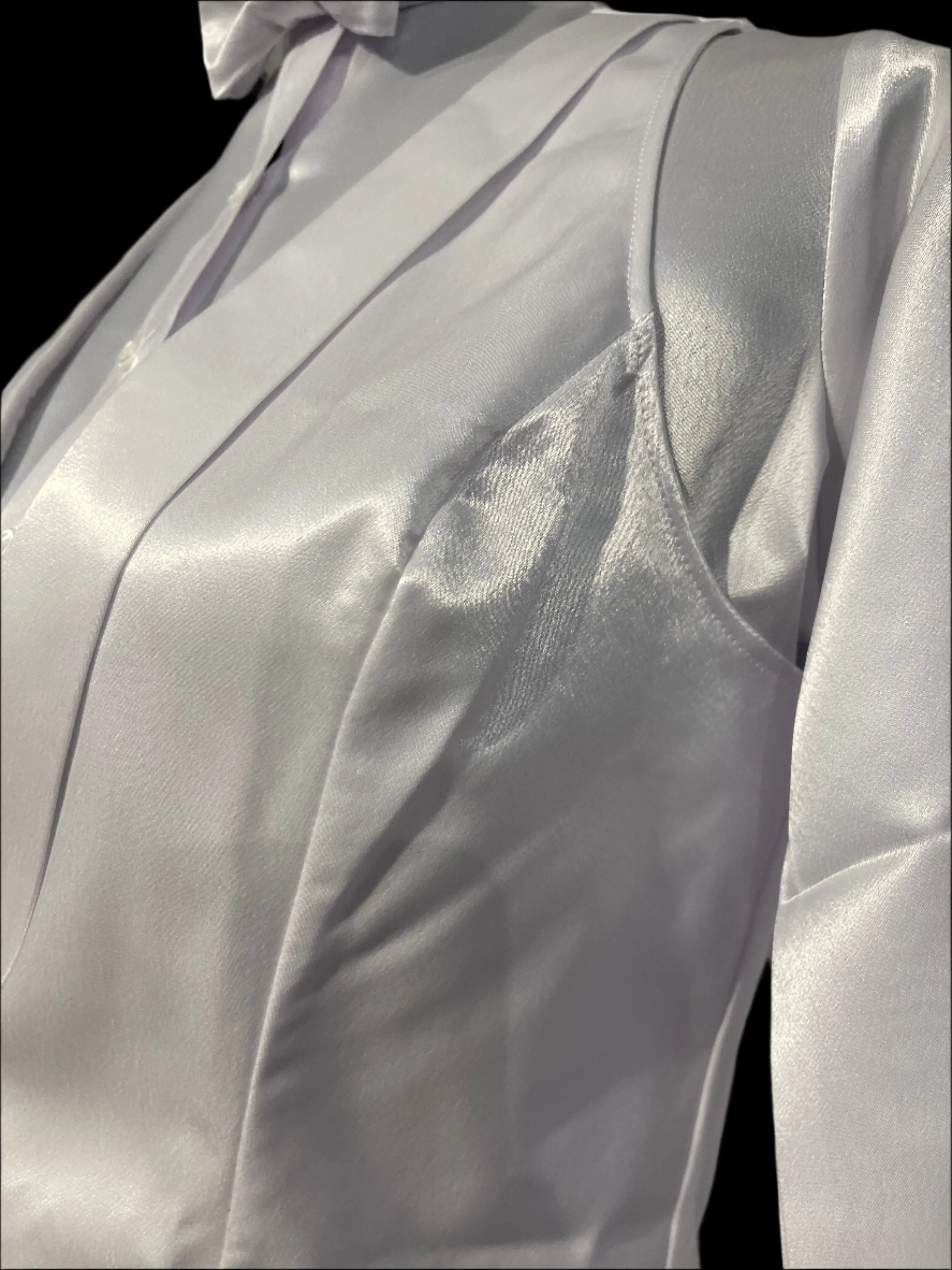 New MTC Satin White Formal Vests