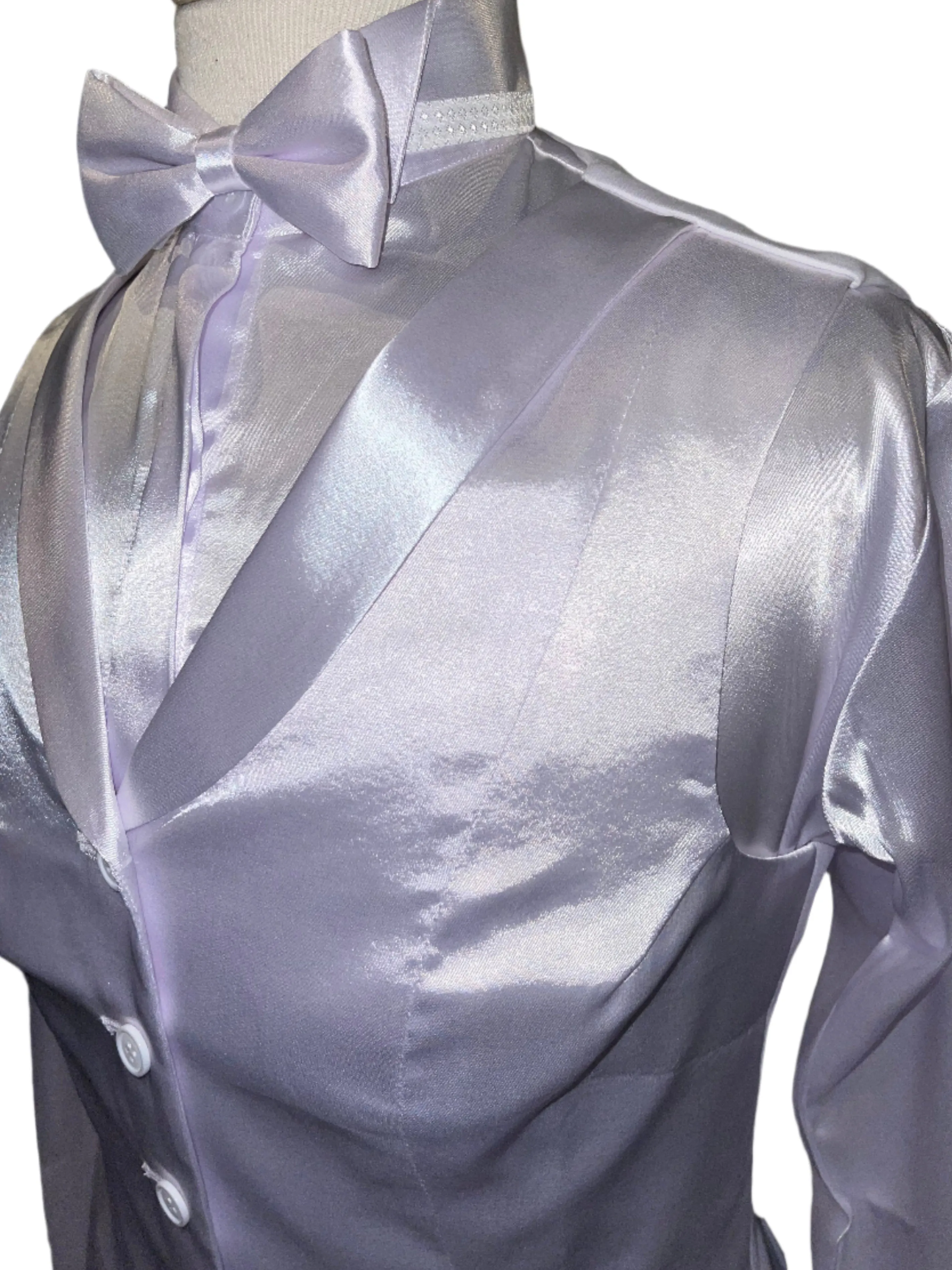 New, MTC White Silk Ladies Formal Vest