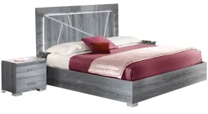Nicole QS Wooden Headboard w/led SET