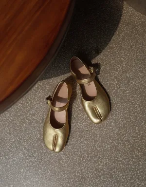 Ninja Gold Split-Toe Flats
