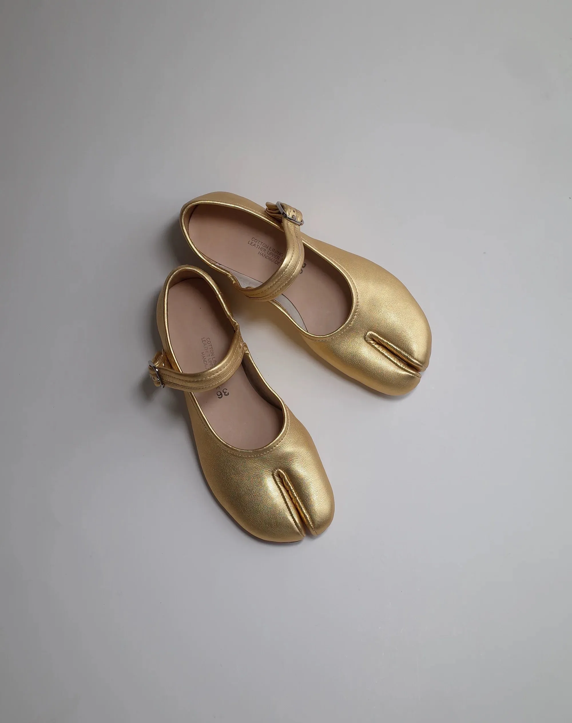 Ninja Gold Split-Toe Flats
