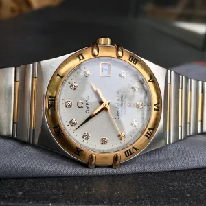 Omega Constellation 50th Anniversary Automatic Diamond 18K Steel Ref 1304.35