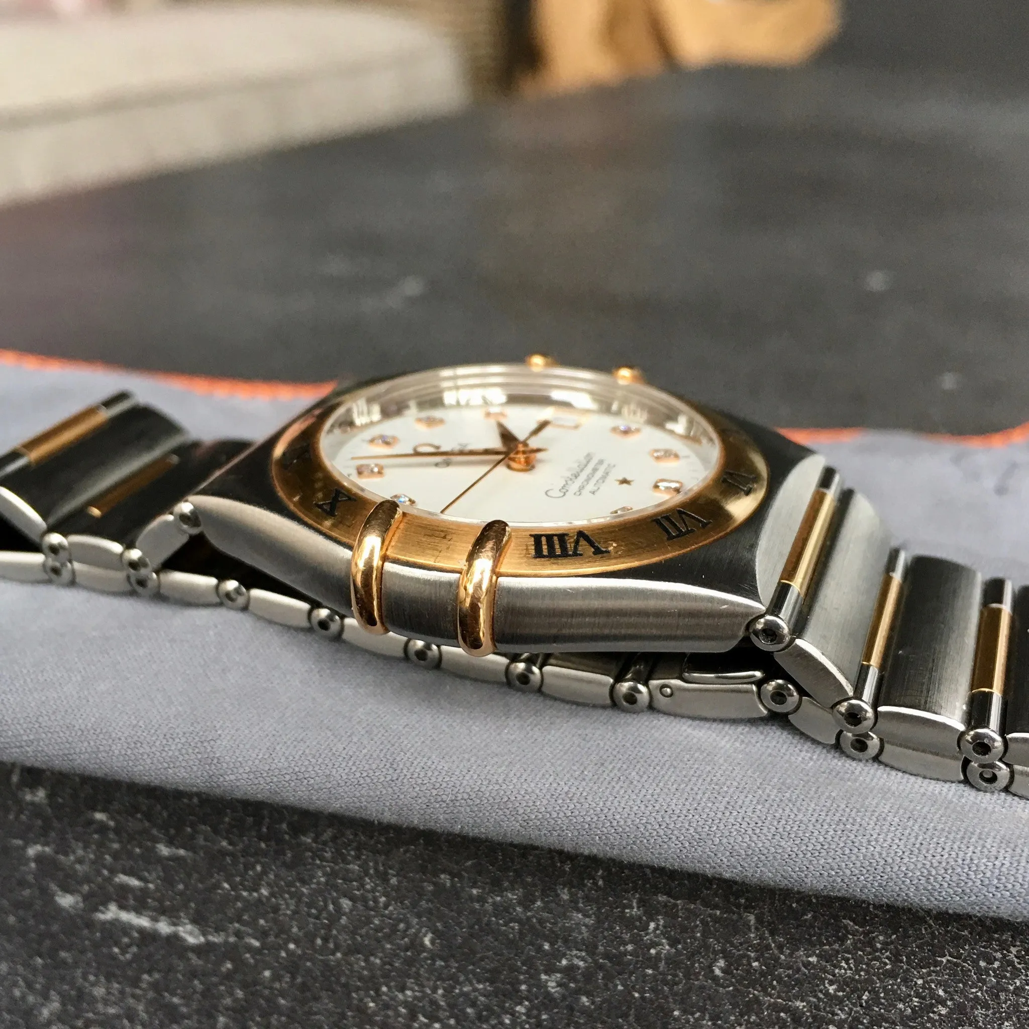 Omega Constellation 50th Anniversary Automatic Diamond 18K Steel Ref 1304.35