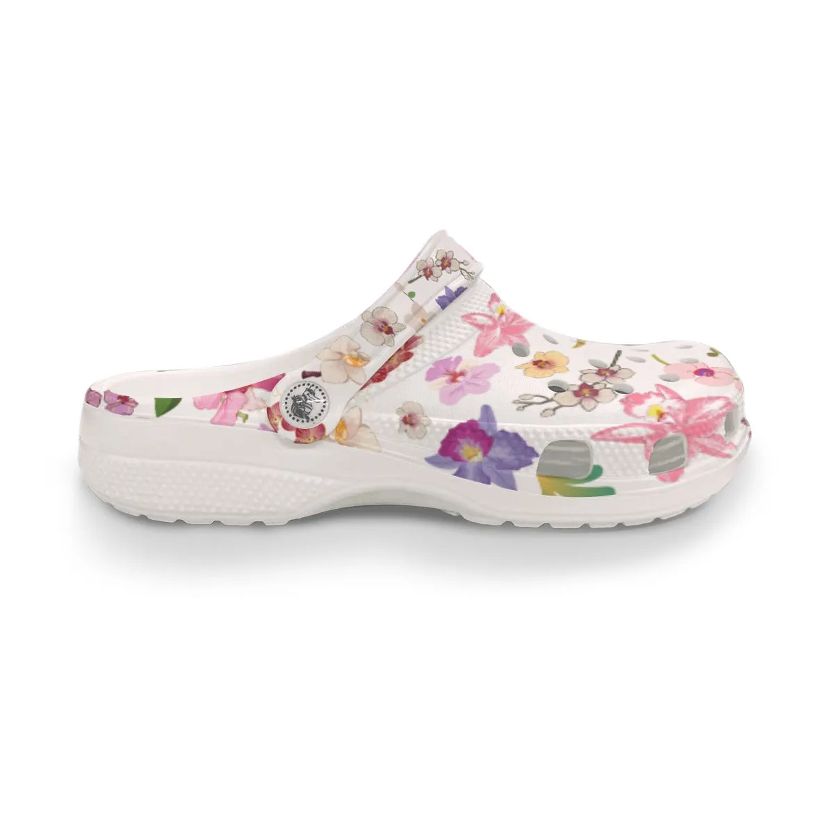 Orchids Graphic Women's Rubber Shoes up to size 12