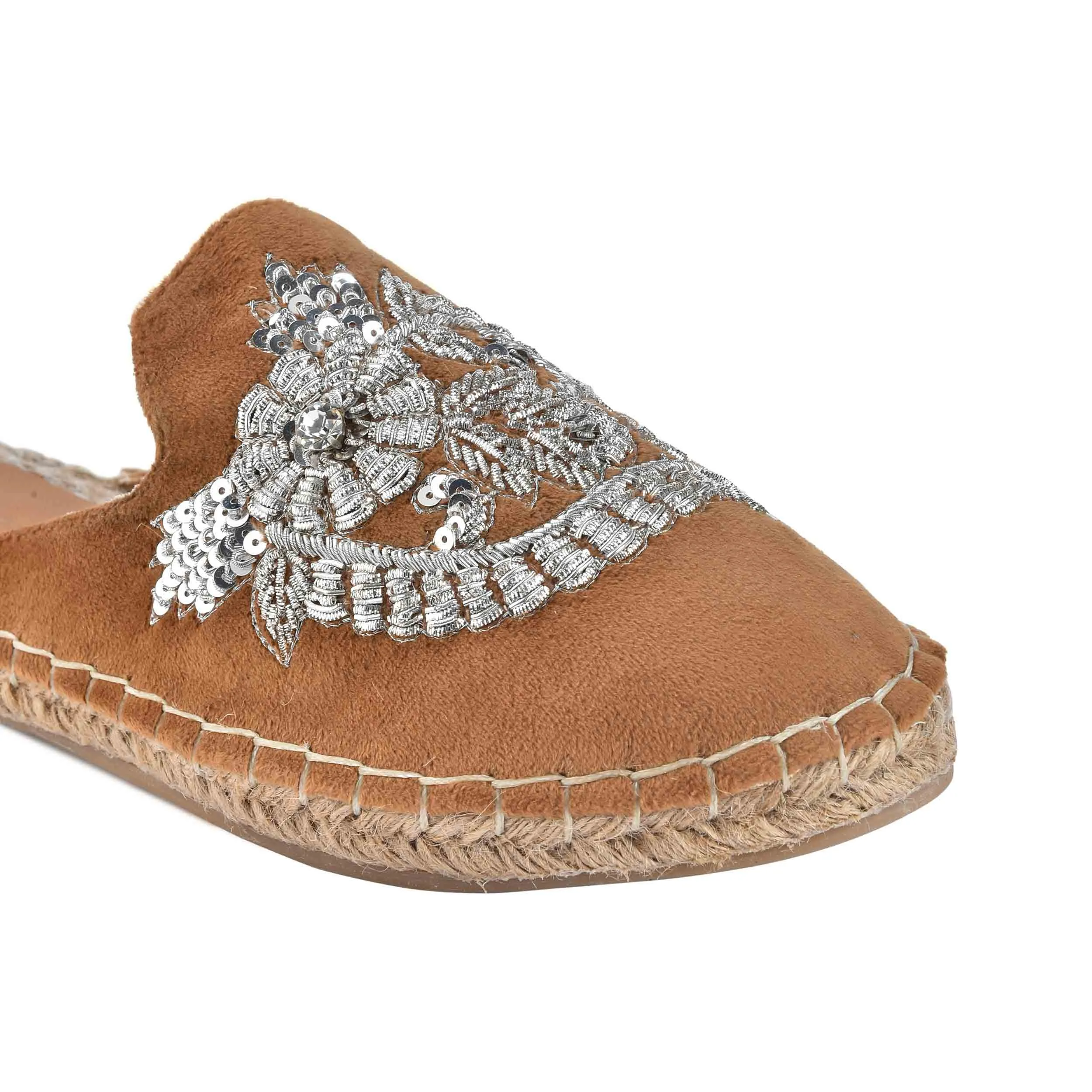 Ottoman Tan  Espadrilles Flats