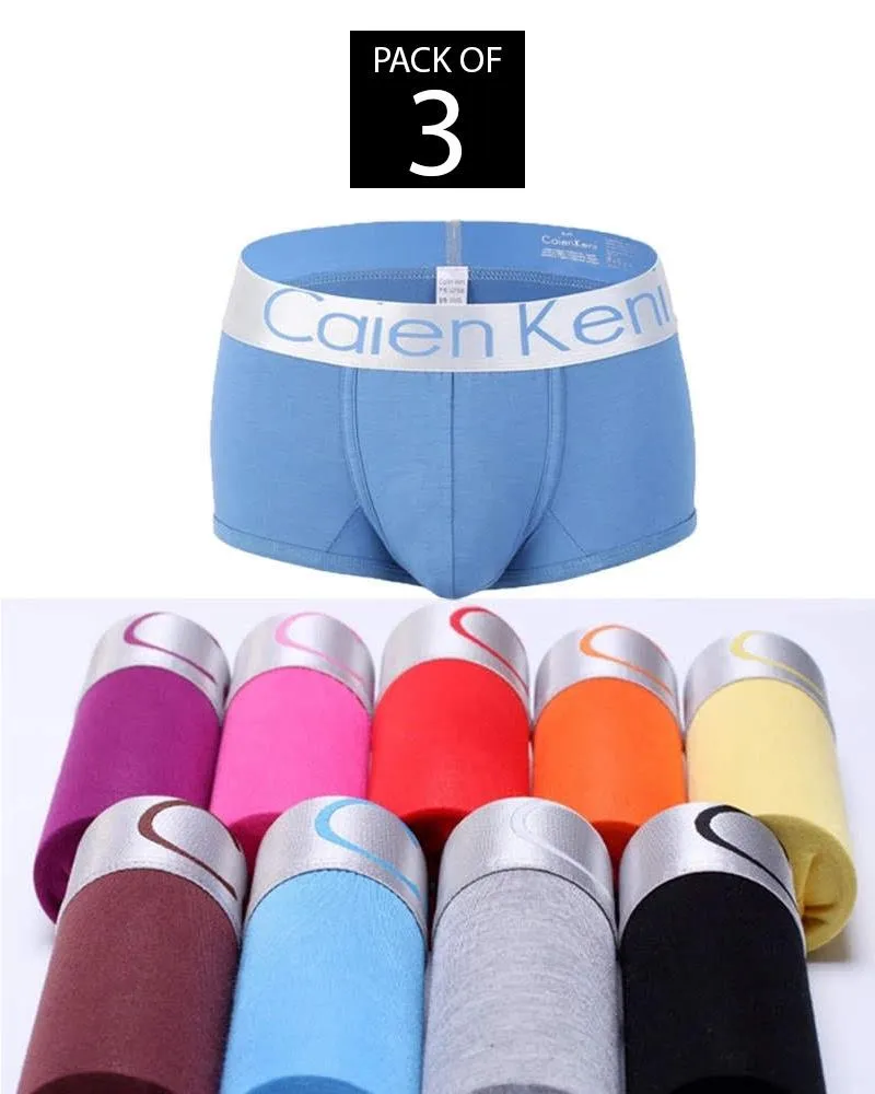Pack of 3 - Ck Mens Boxers - Colourful - Breathable Mens Boxers