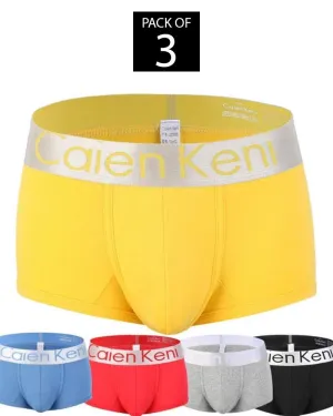 Pack of 3 - Ck Mens Boxers - Colourful - Breathable Mens Boxers