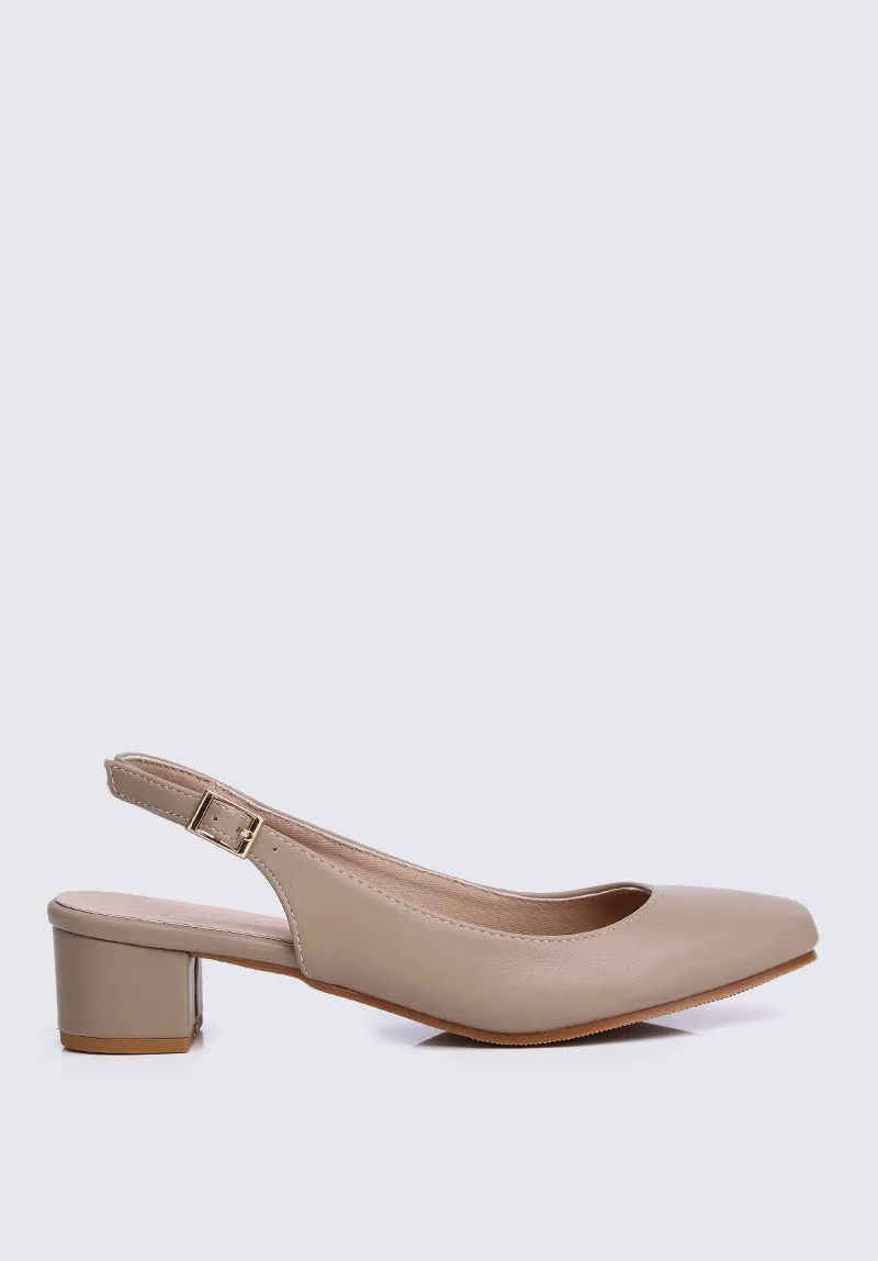 Palmer Comfy Heels In Taupe