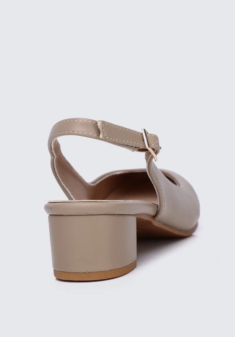 Palmer Comfy Heels In Taupe