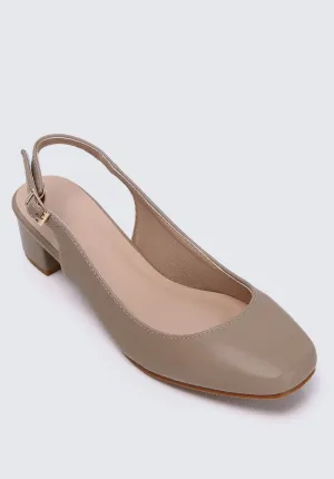 Palmer Comfy Heels In Taupe