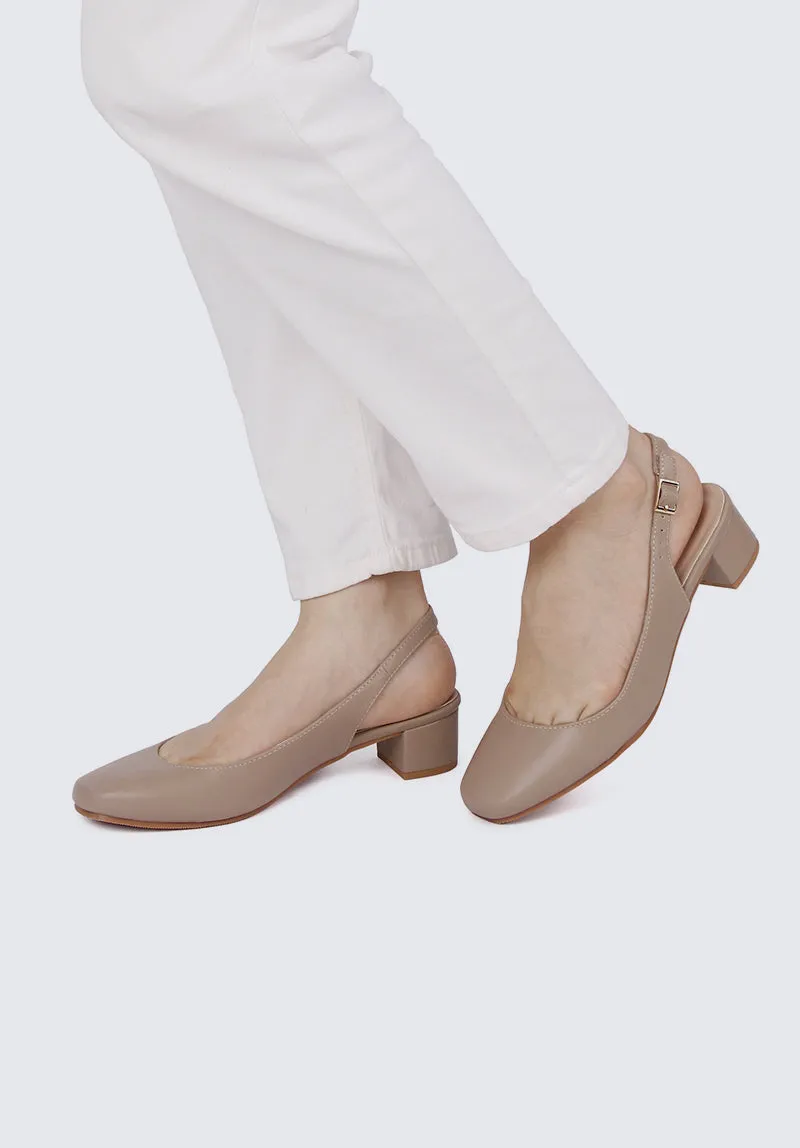 Palmer Comfy Heels In Taupe