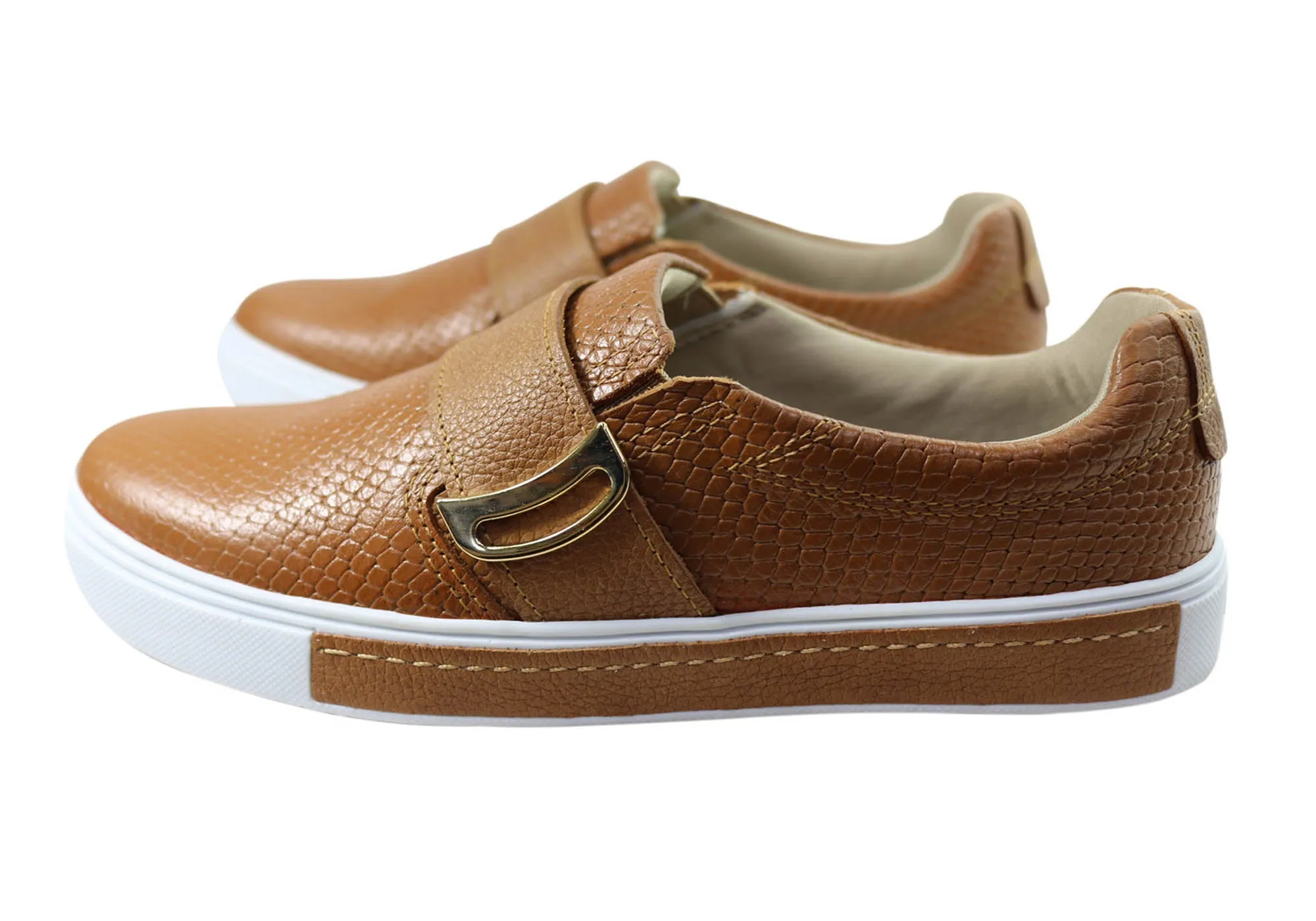 Pegada Keepler Womens Comfortable Leather Casual Shoes Made In Brazil