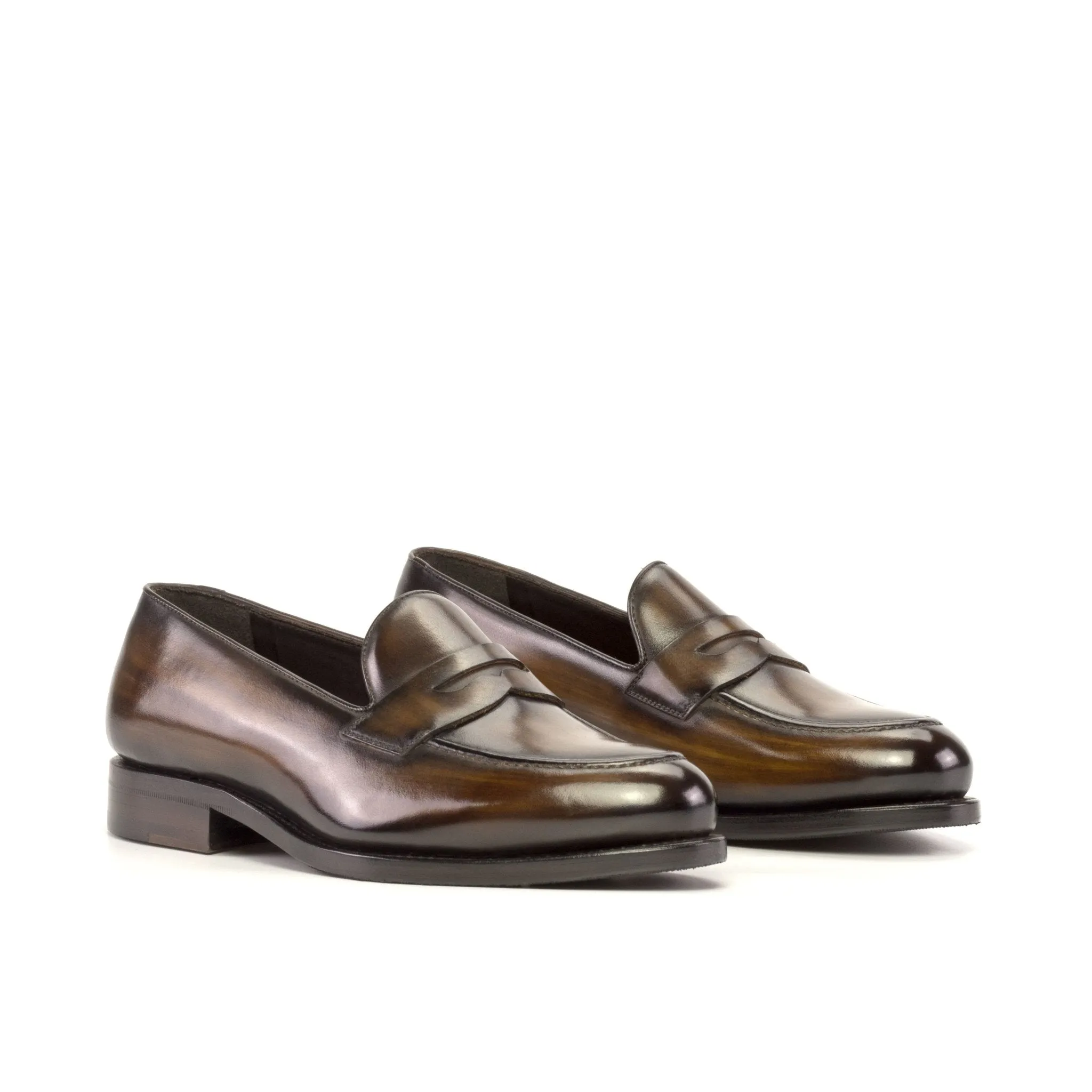 Penny Loafer in Brown Patina
