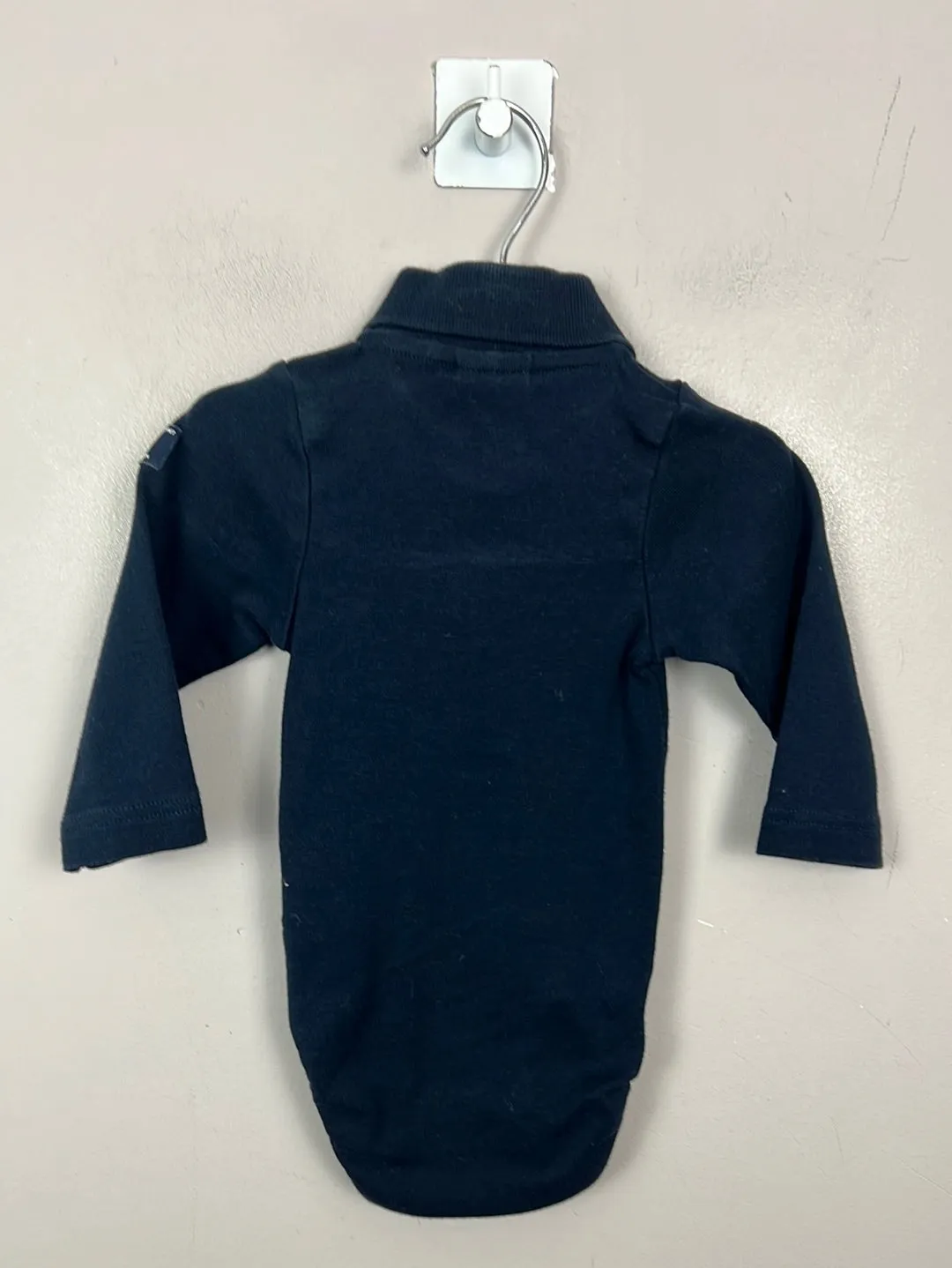 Polarn O. Pyrey Navy Polo Bodysuit 2-4m